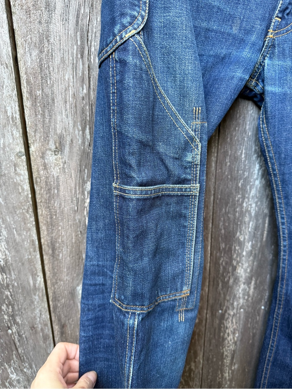 Junya Watanabe x Comme des Garçon MAN Dark Blue Denim Carpenter Jeans M AD2009 - Picture 7 of 16